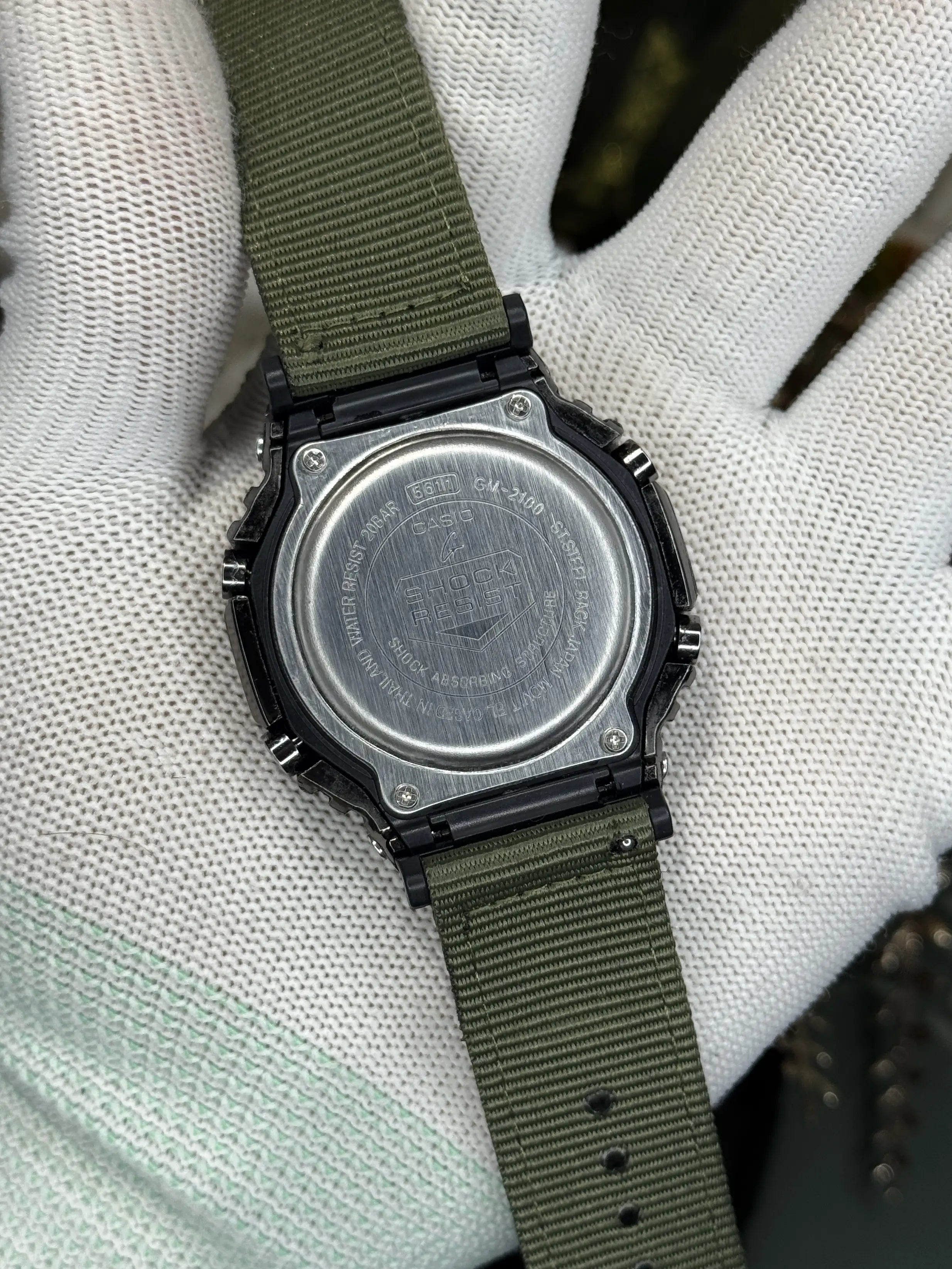 Gshock Ga2100 Gunmetal Green Premium Watch