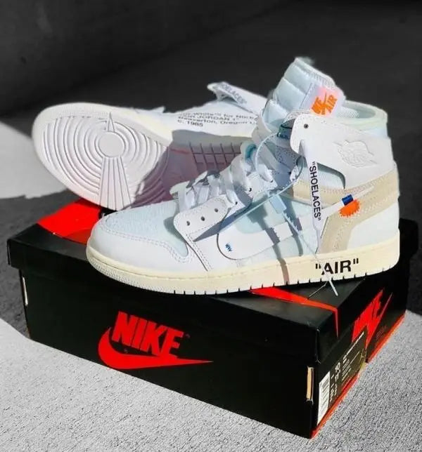 Nik_e Jordan retro 1 X off white UNC Main image