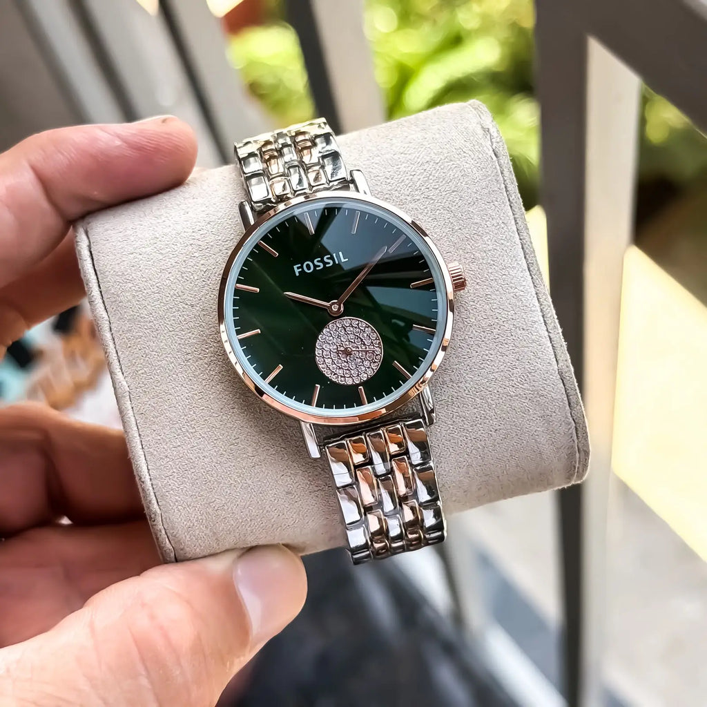 FOSSIL_LADIES_ROSE-TT-GREEN