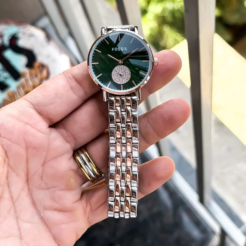 FOSSIL_LADIES_ROSE-TT-GREEN