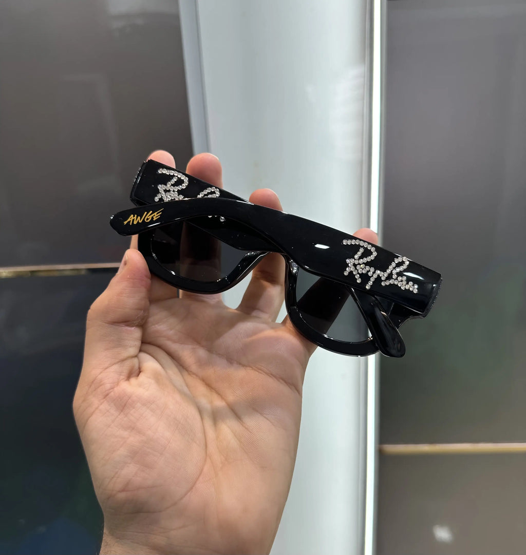 RayBan All Black Diamond Puffer Premium Shades 940