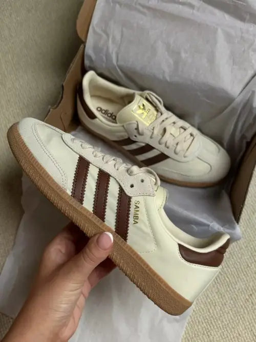 Adida_s samba og cream pre loved brown