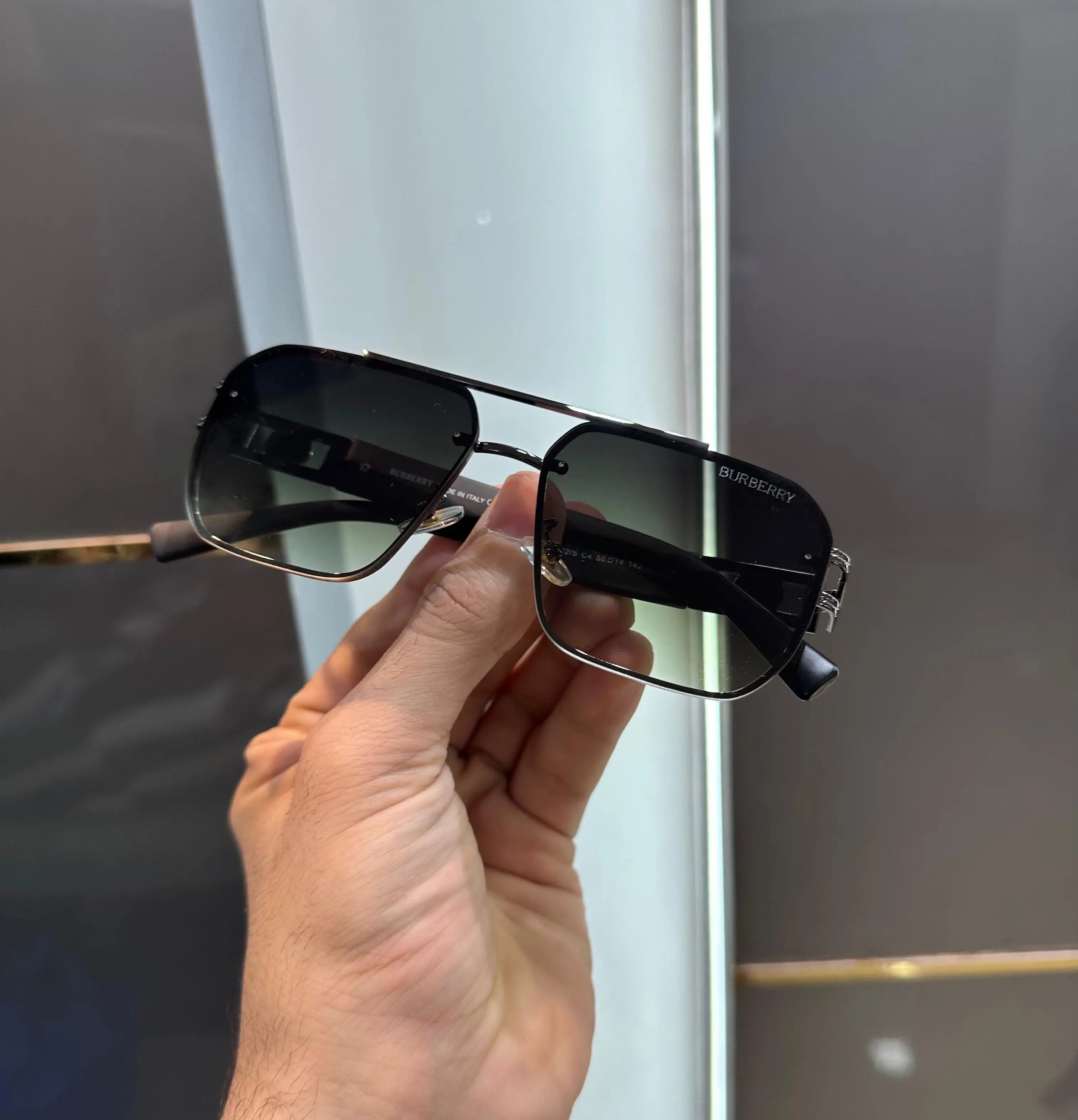Burberr y Gunmetal Green Premium Shades 3392