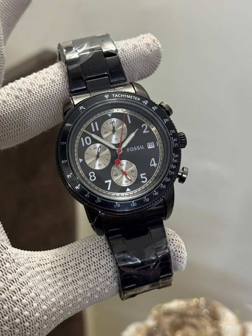 Fossi l Tourer All Black Chronograph Metal Watch Main image
