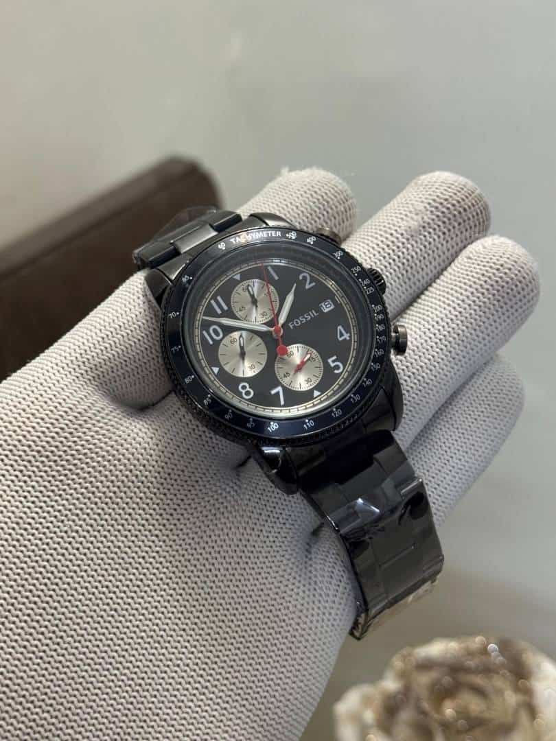 Fossi l Tourer All Black Chronograph Metal Watch Secondary image