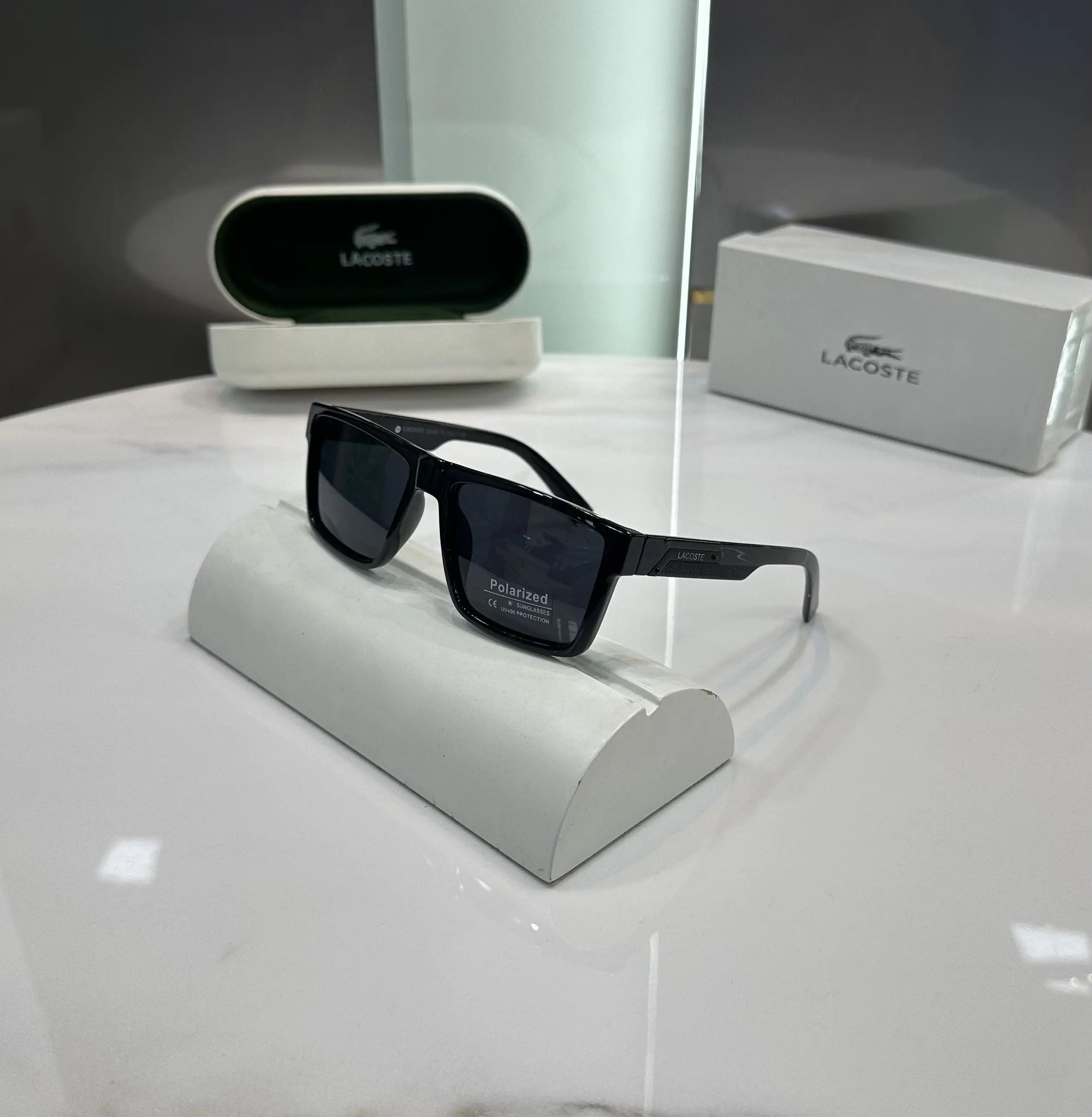 Lacost e All Black Glossy Premium Shades 328 Main image