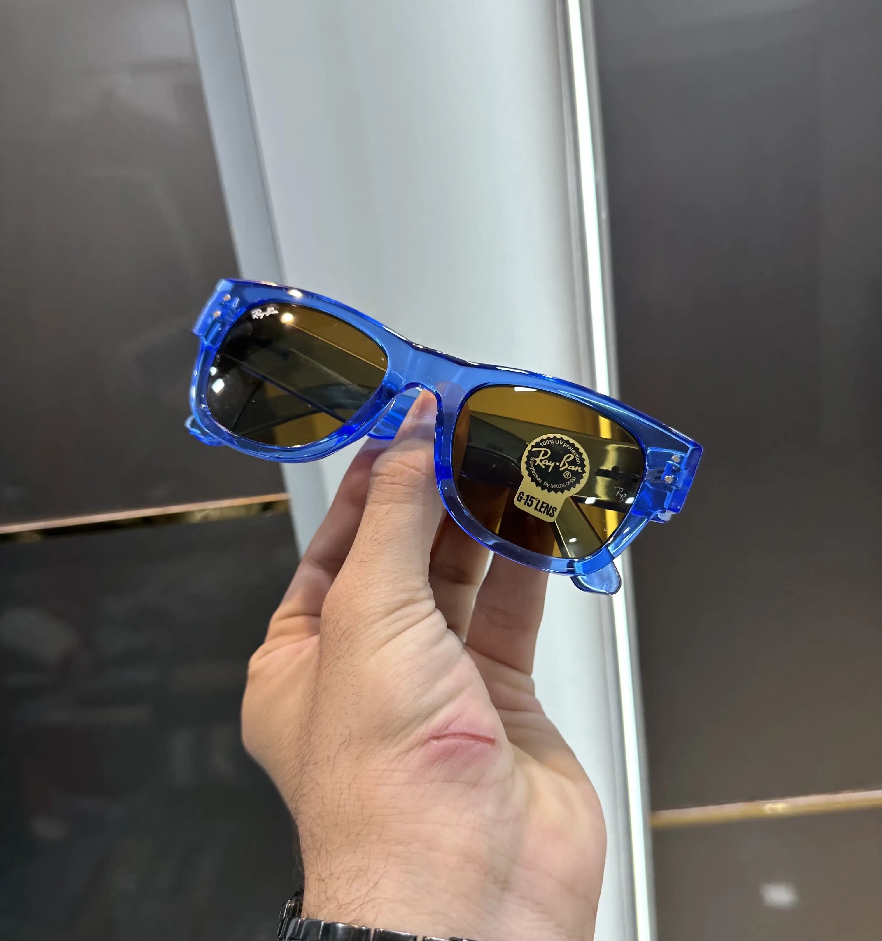 Ray  Ban Mega Wayfarer Blue Brown Premium Shades 840 Secondary image
