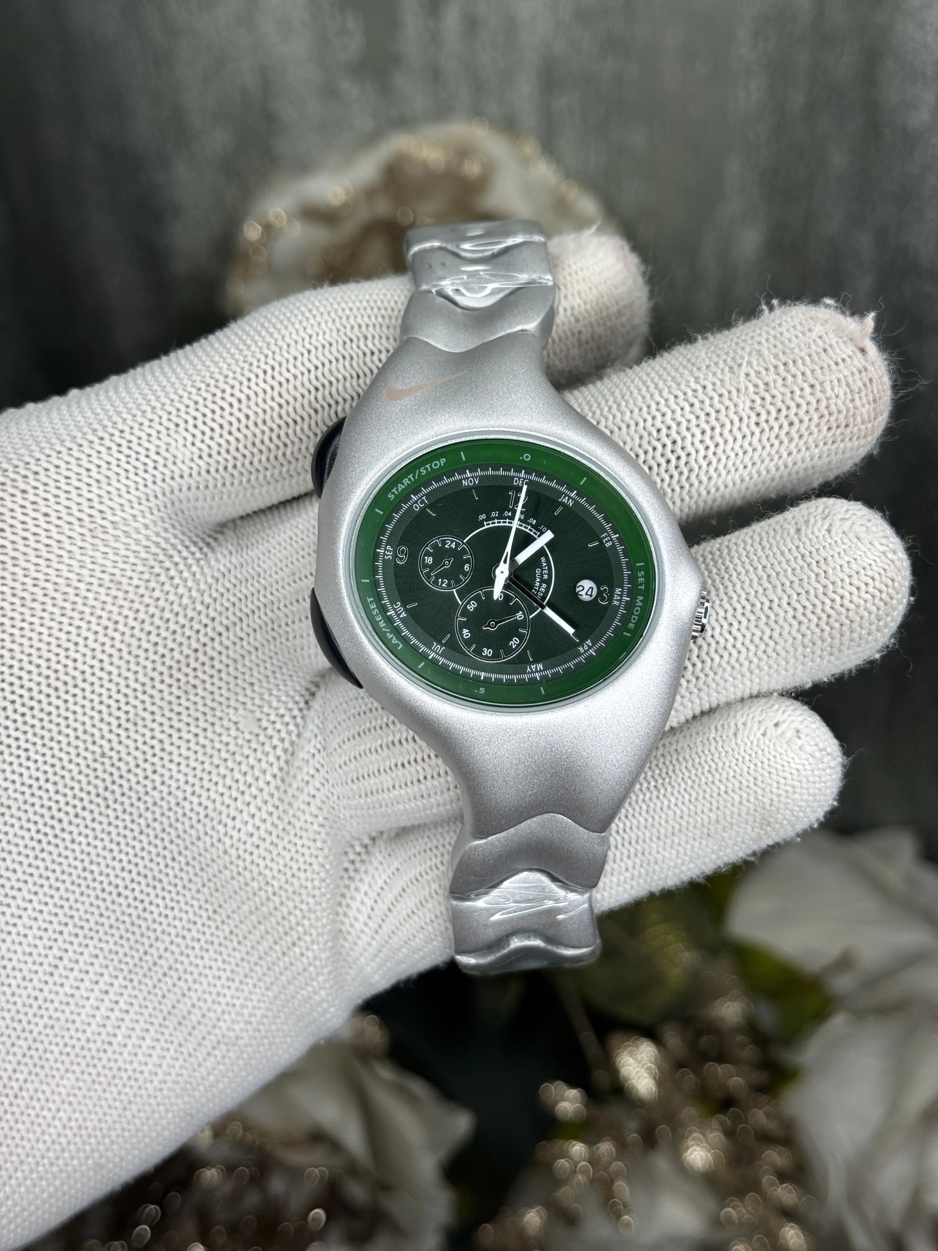 Nike Silver Green Premium Watch Secondary image