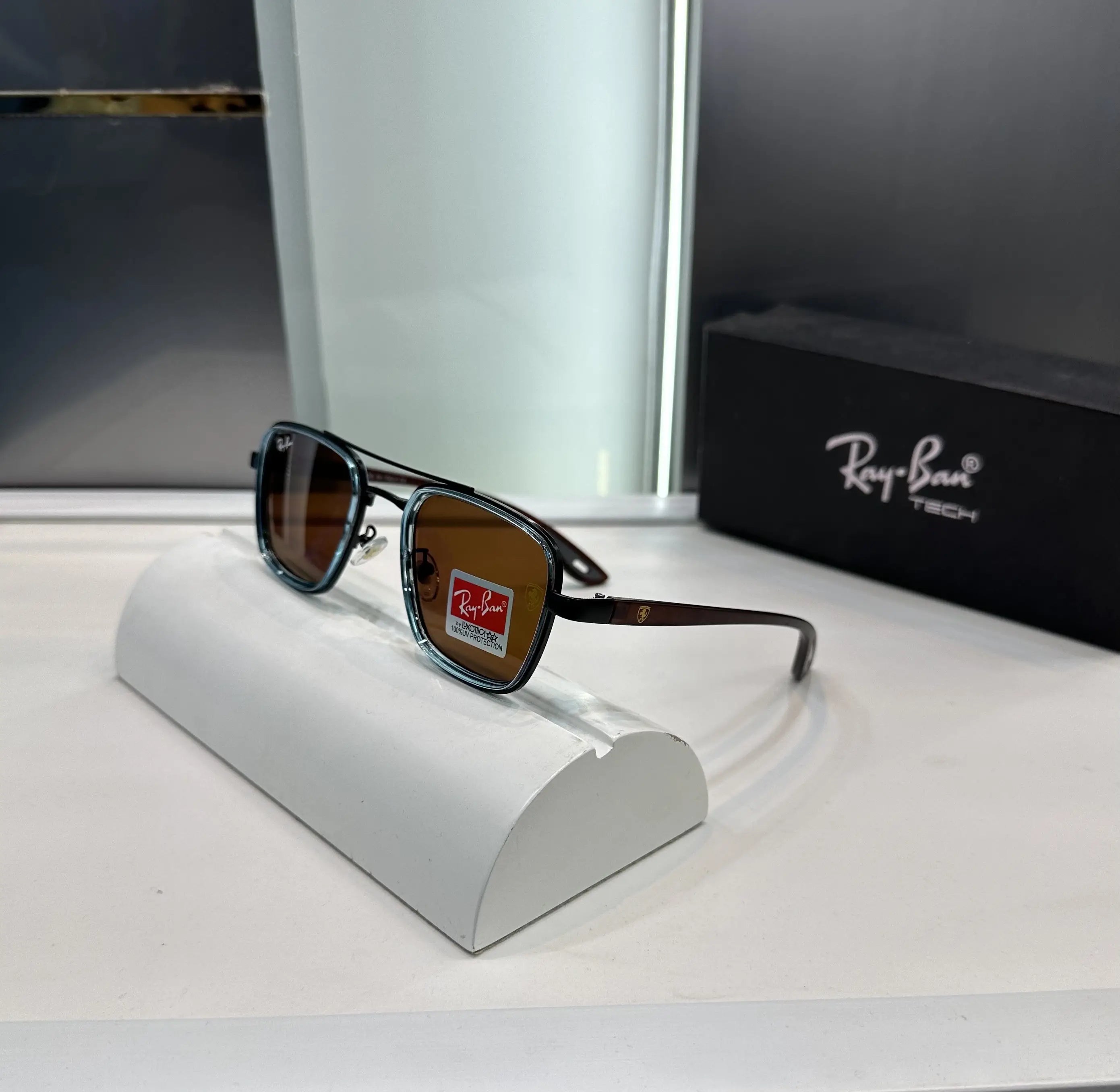 Ray Ban Blue Brown Premium Shades 06 Main image