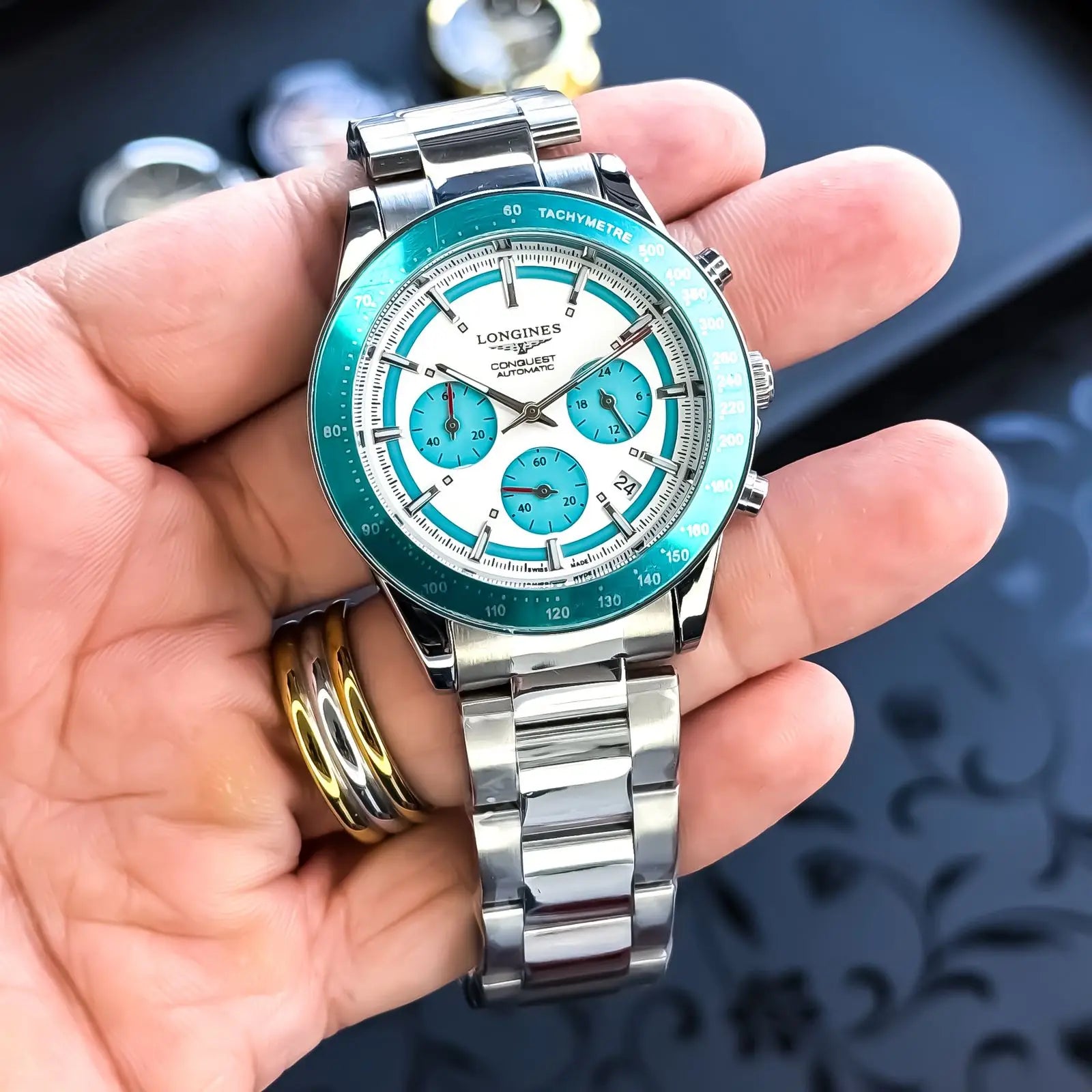 LONGINES_CRONO_SILVER_WHITE Secondary image