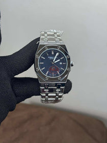 Audemars Pigue t Royal Oak Silver Blue Dial Quartz Watch