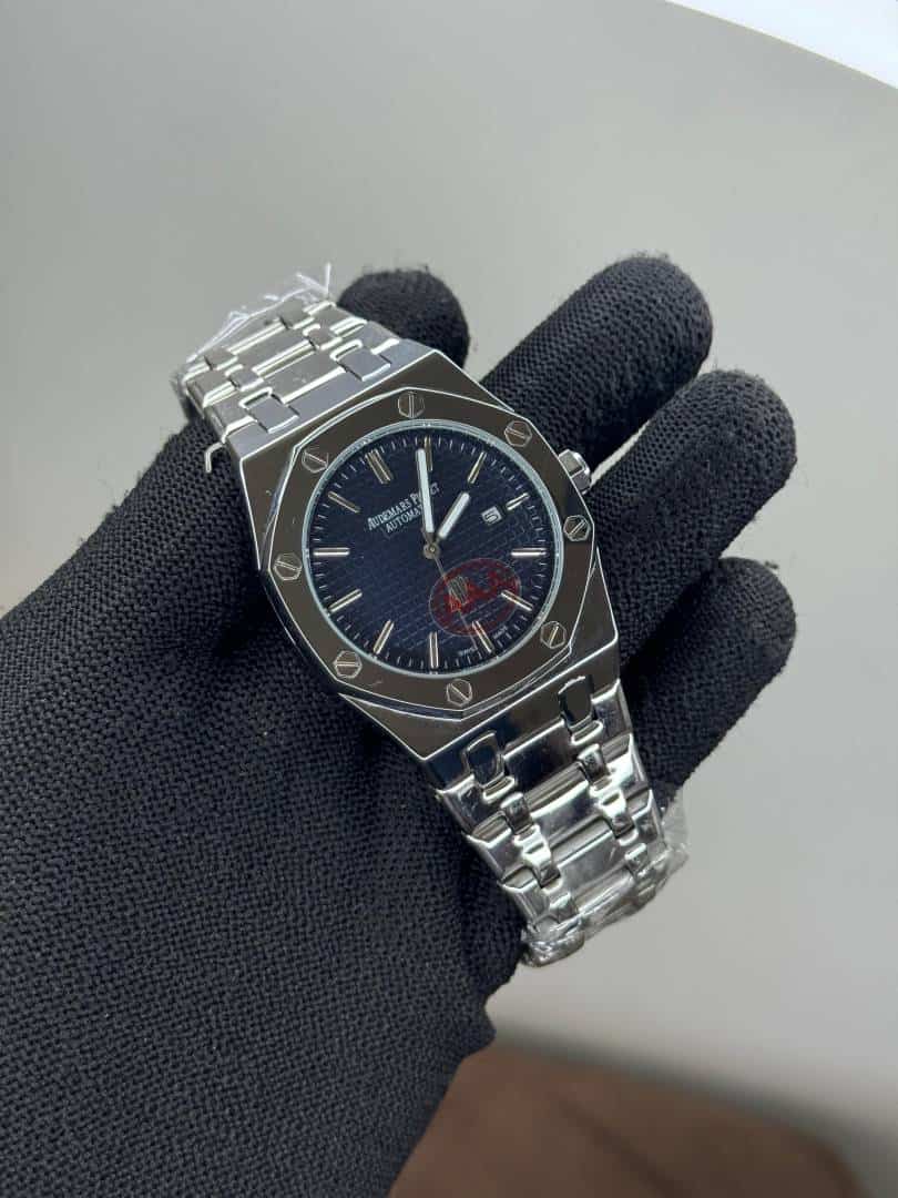 Audemars Pigue t Royal Oak Silver Blue Dial Quartz Watch