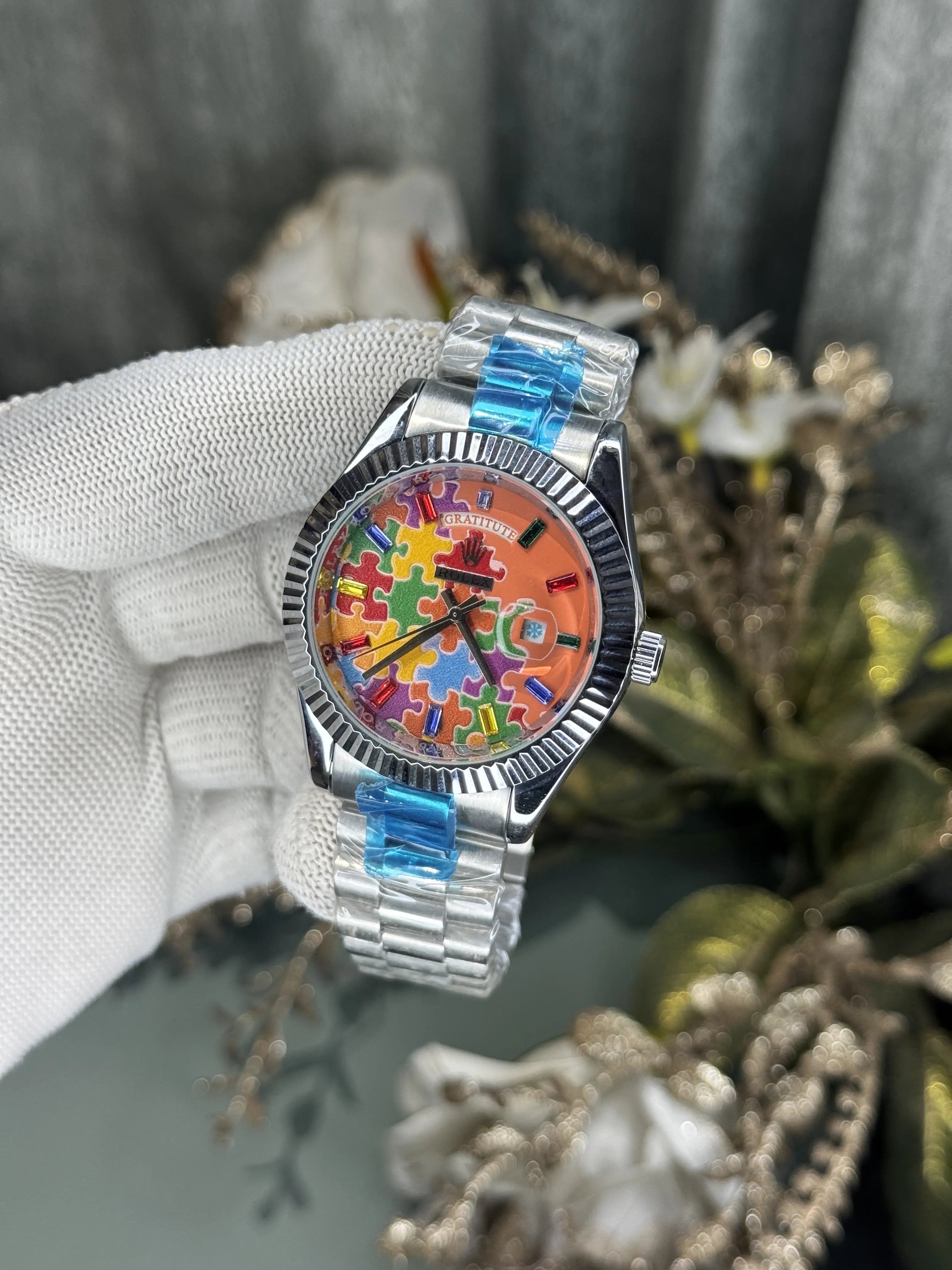 Role x Day-Date Jigsaw Puzzle Premium Quartz Watch Secondary image