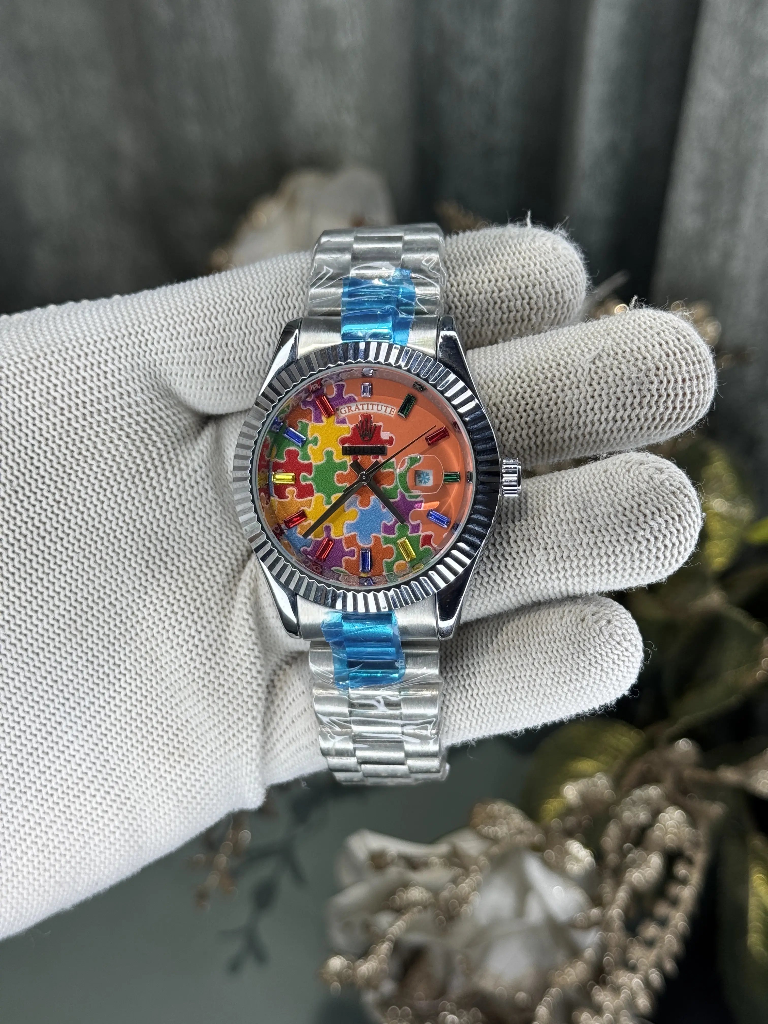 Role x Day-Date Jigsaw Puzzle Premium Quartz Watch Main image