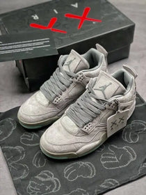 Jordan Retro 4 Kaws Cool Grey Glow In Dark Semi UA