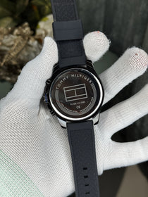 Tommy Hilfige r Decker Black Premiim Chrromograoh Watch