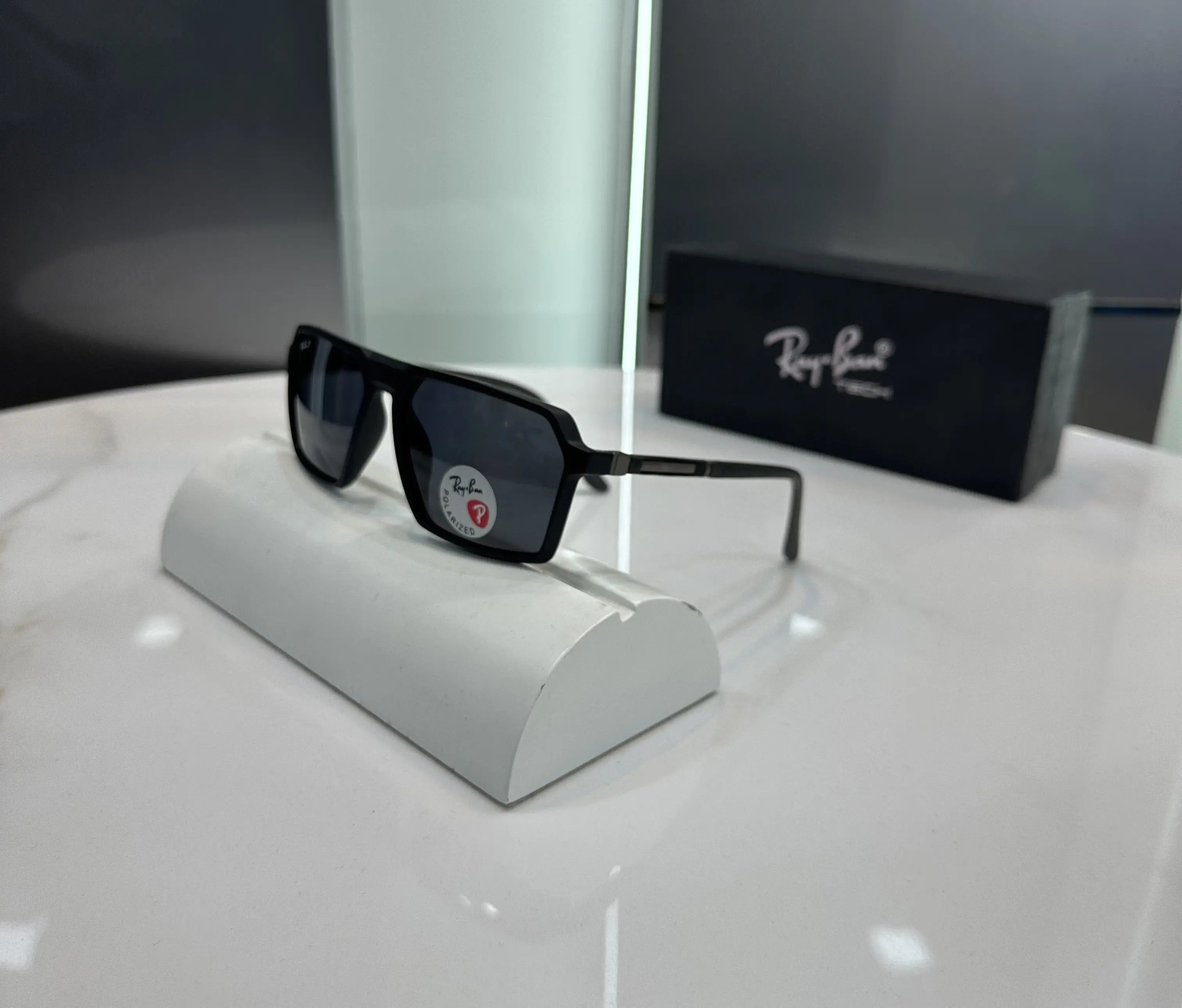 RayBan All Black Matt Premium Shades 6225 Main image