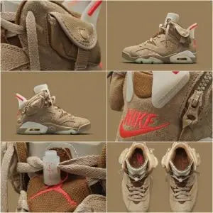 Jordan Retro 6 British Khakhi Semi Ua Quality Suede Quality  with Dust Bag Secondary image