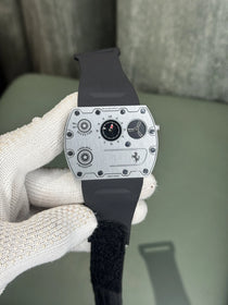 Richard Mille Ferrari Slim Silver Black Premium Watch