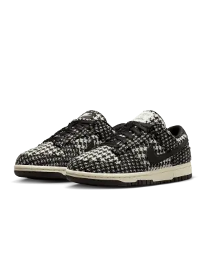 Nik_e Harris Tweed x Dunk Low Black Phantom