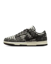 Nik_e Harris Tweed x Dunk Low Black Phantom