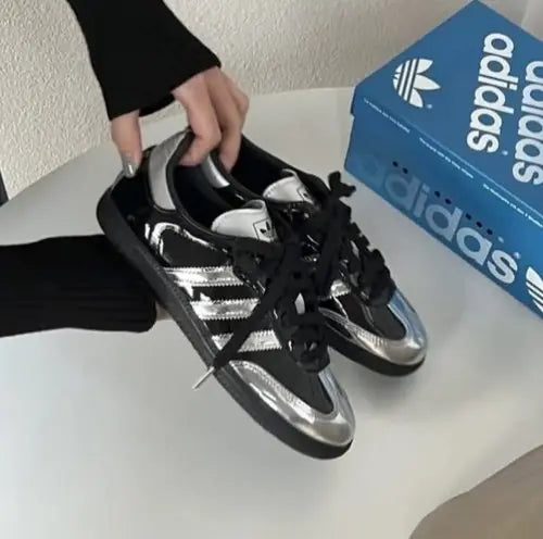 Adida_s Samba X Atmos Tuxedo Silver Black