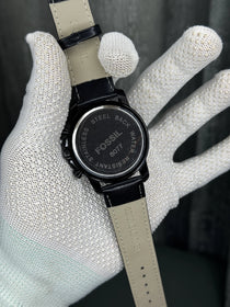 Fossil Grant All Black Chronograph Watch