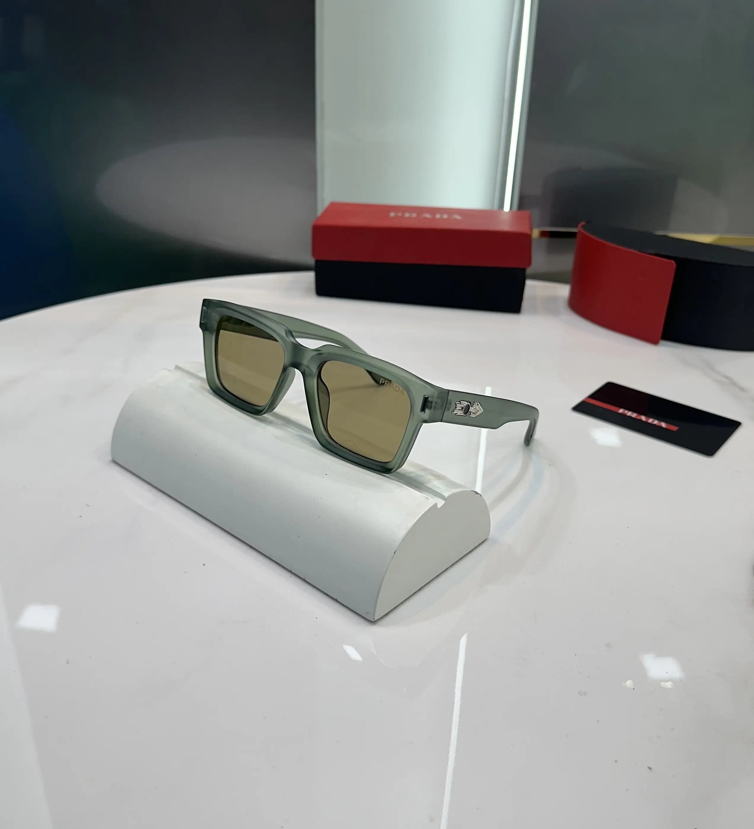 Prada Green Brown Premium Shades 3626