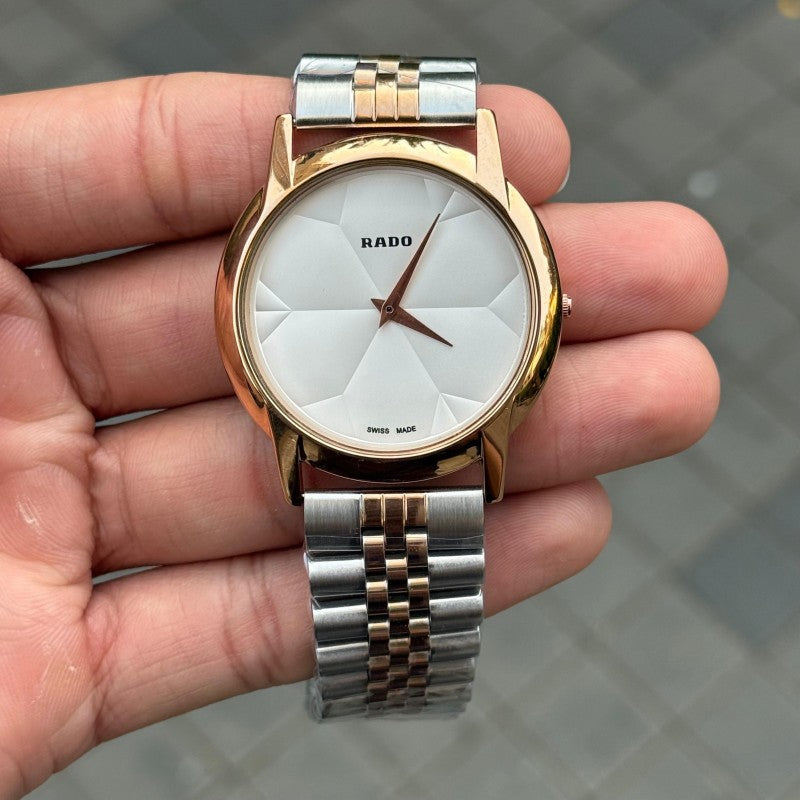 Rad o SLIM Dual Tone Strap White Dial Secondary image