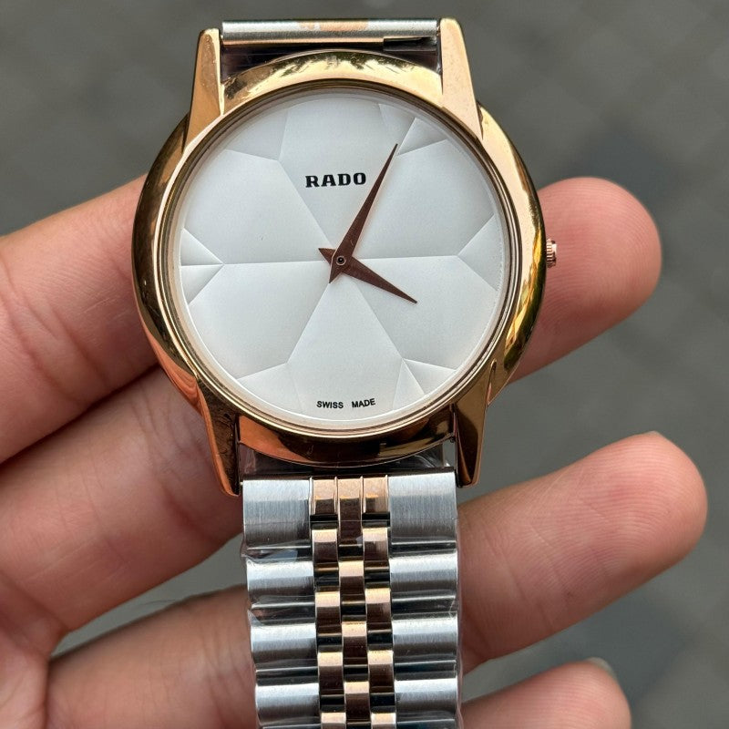 Rad o SLIM Dual Tone Strap White Dial Main image