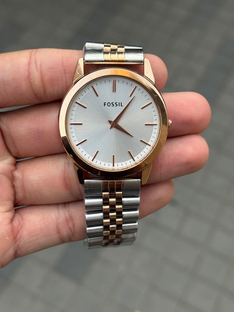 Fossi l SLIM Dual Tone Strap White Dial Main image