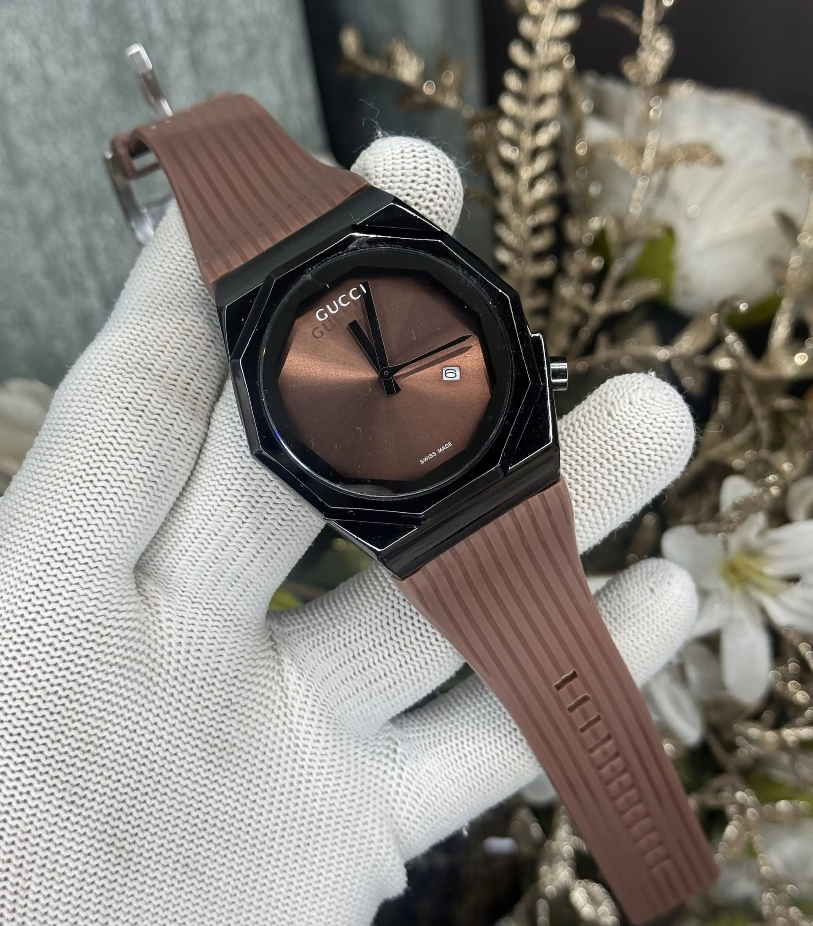 Gucc i All Brown Quartz Premium Watch