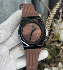 Gucc i All Brown Quartz Premium Watch
