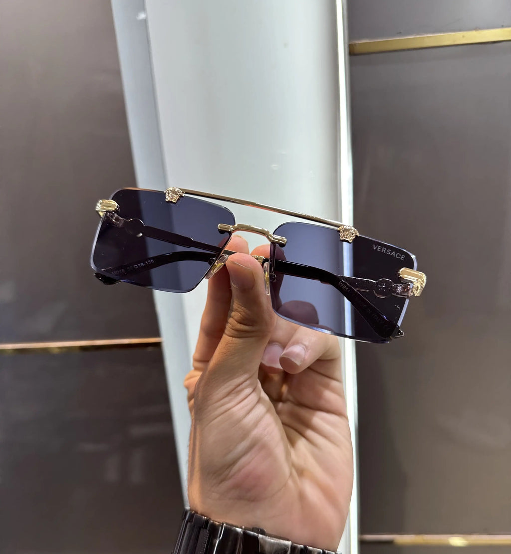 Versace Gold Black Premium Metal Shades 016