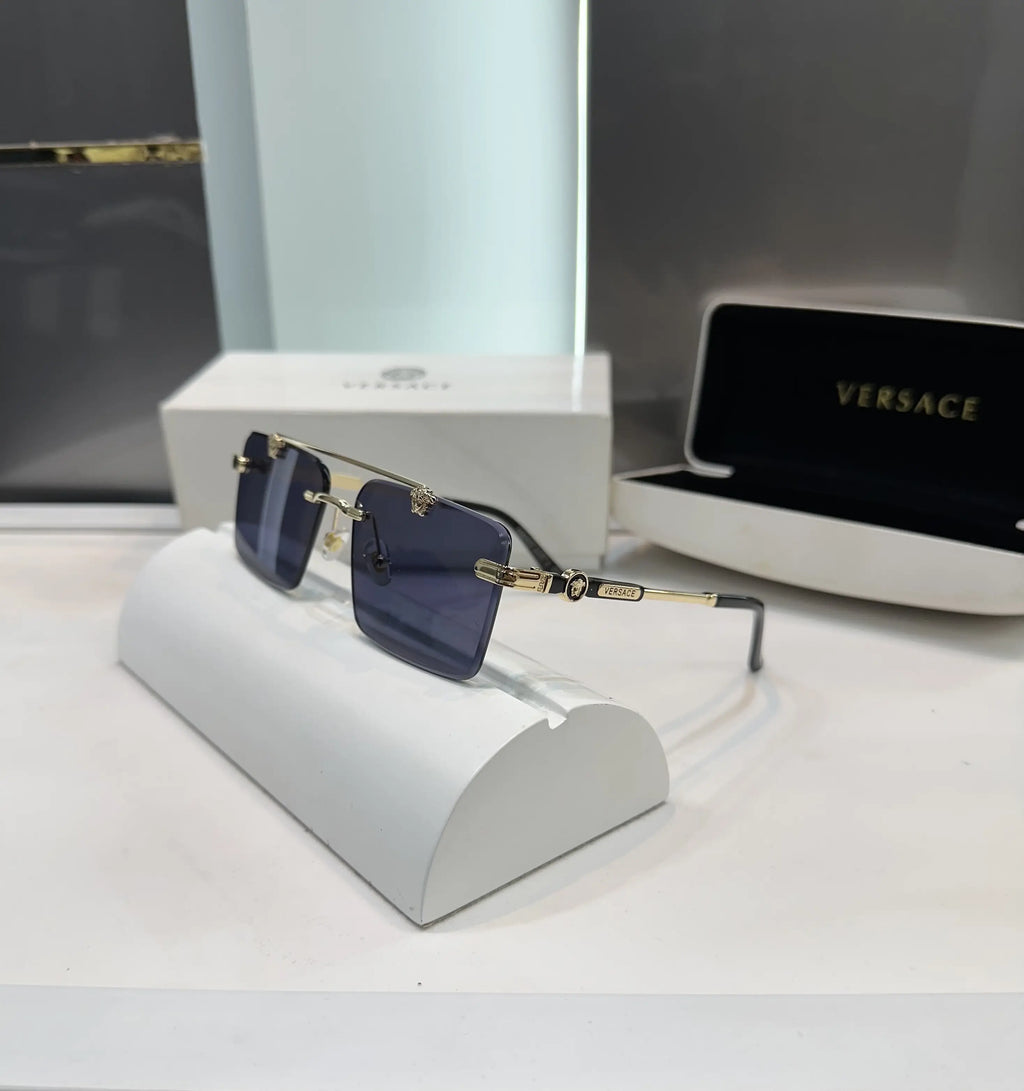 Versace Gold Black Premium Metal Shades 016