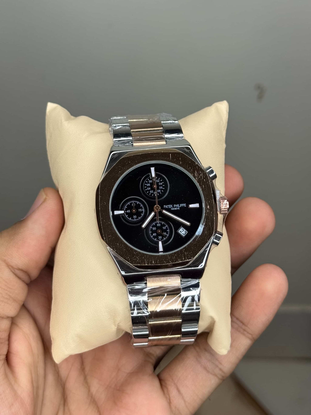 Patek  Philippe Dual Black Chronograph Premium Watch