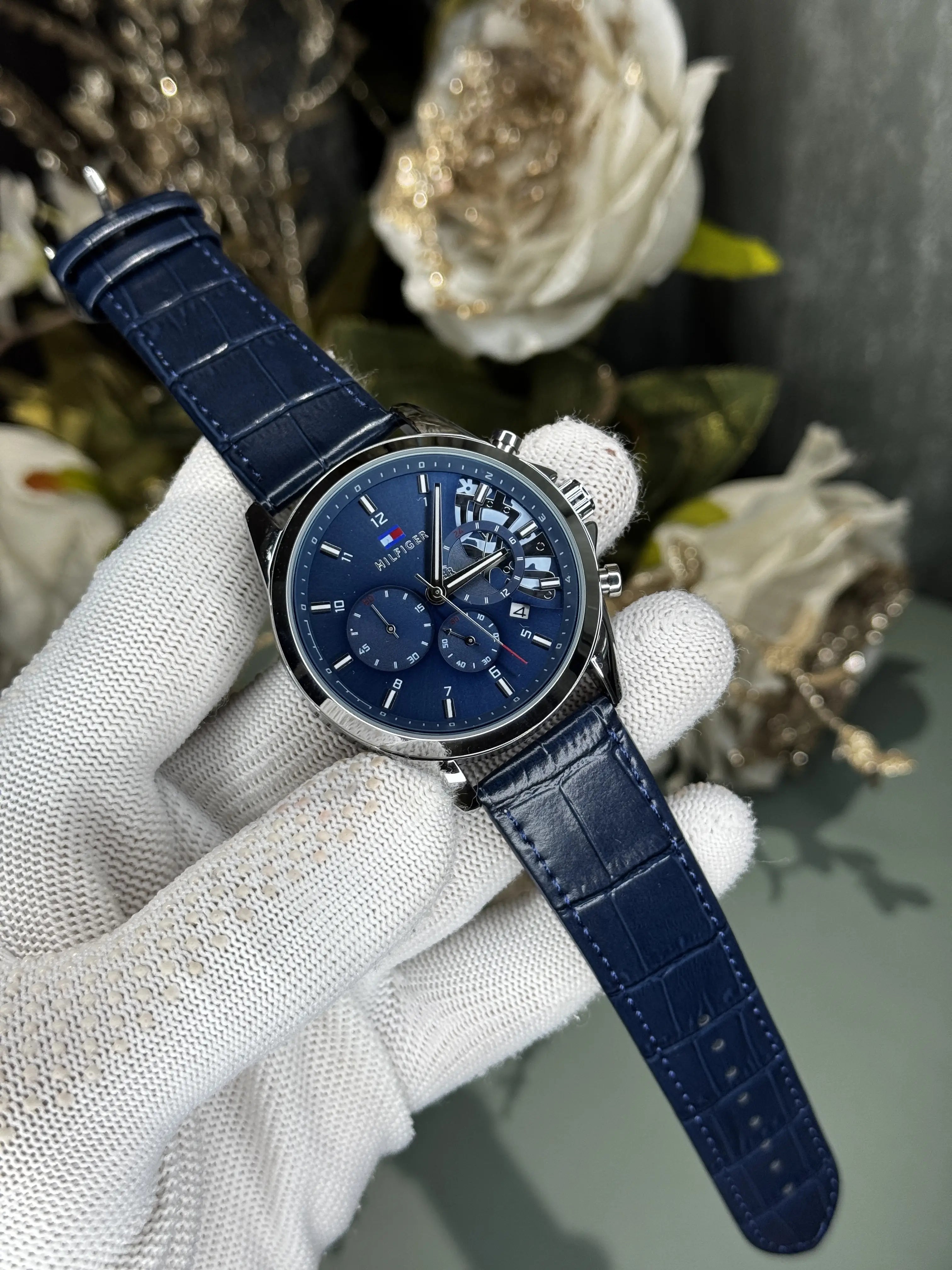Tommy Hilfige r All Blue Chronograph Watch Secondary image