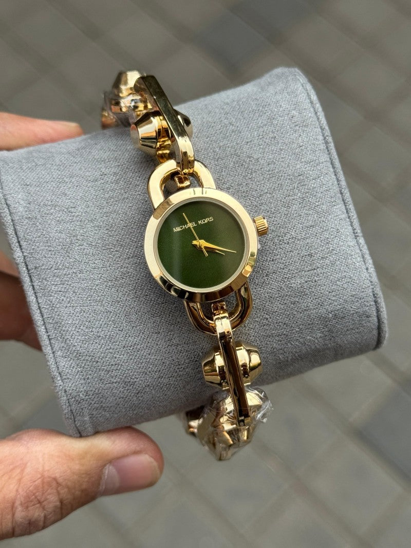 Michael Kor s Astor Women s Gold Green Main image