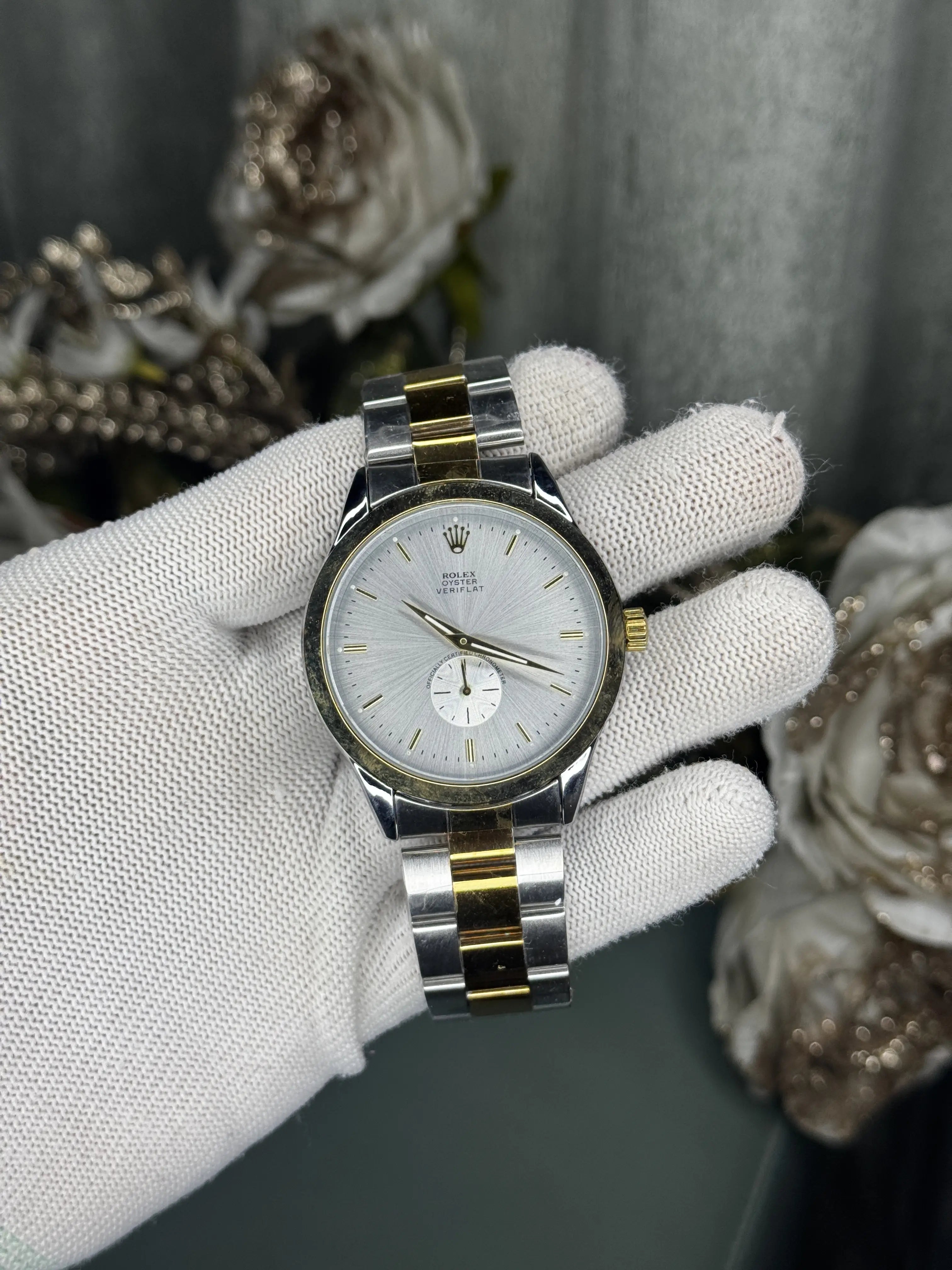 Role x Veriflat Dual Tone White Premium Watch Main image