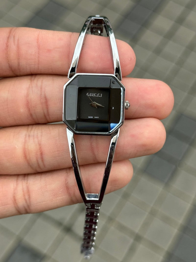 Gucc i Square Women s Silver Black Main image