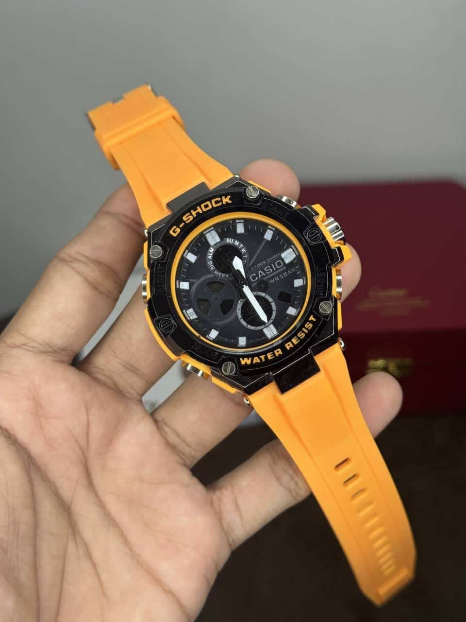 Gshock Sport Orange Analog With Digital Premium Watch Secondary image