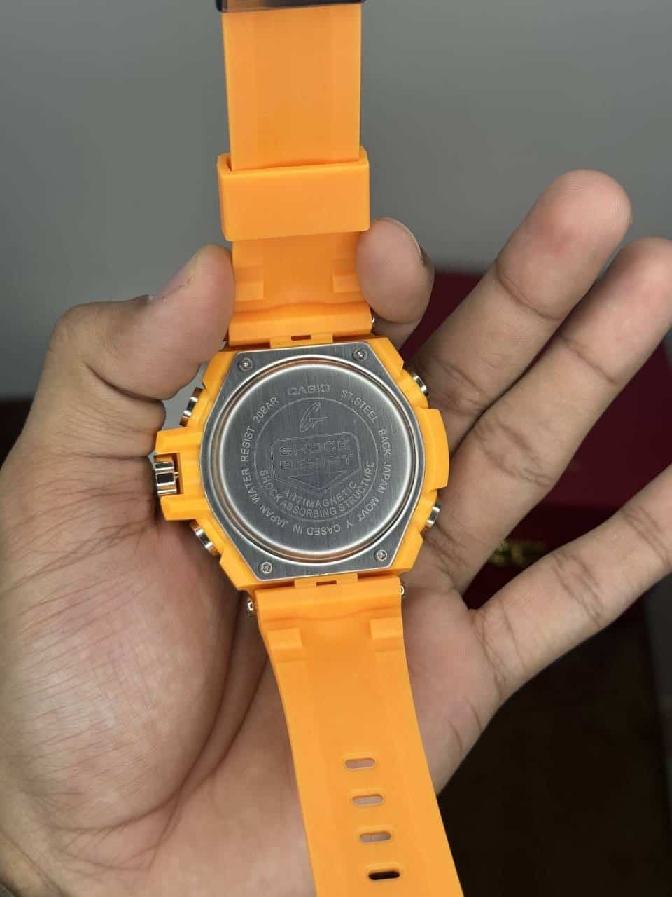 Gshock Sport Orange Analog With Digital Premium Watch