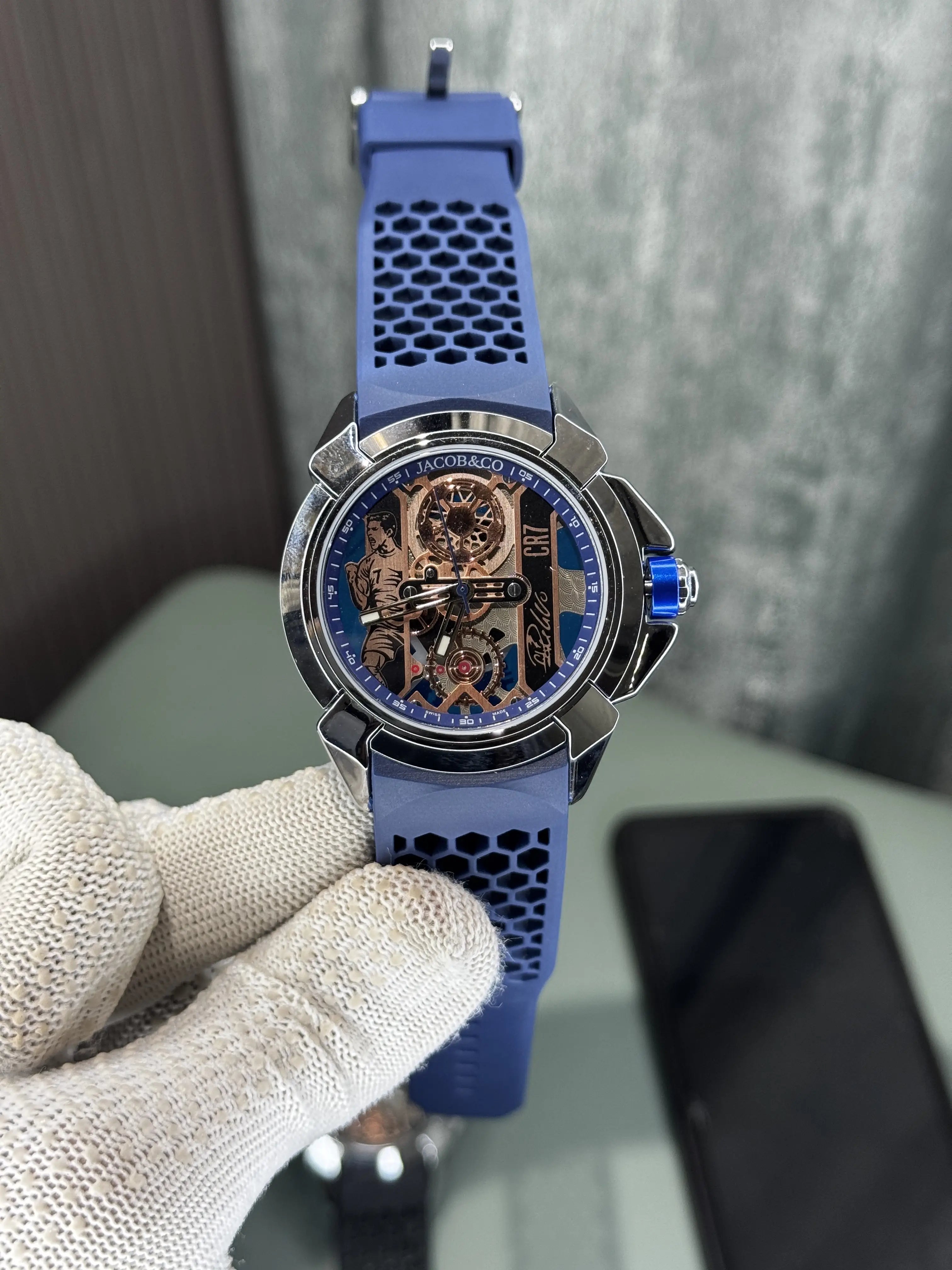 Jacob&Co. Sweep Silver Blue Cr7 Quartz Watch Main image