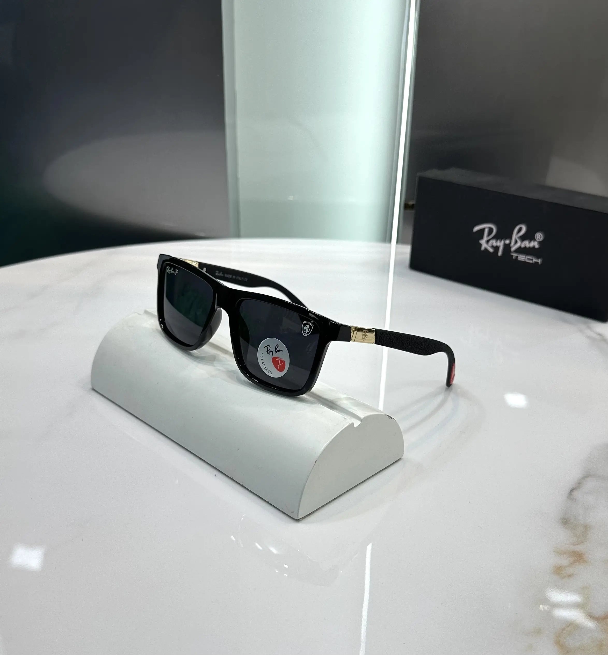 RayBan All Black Premium Shades 8357 Main image