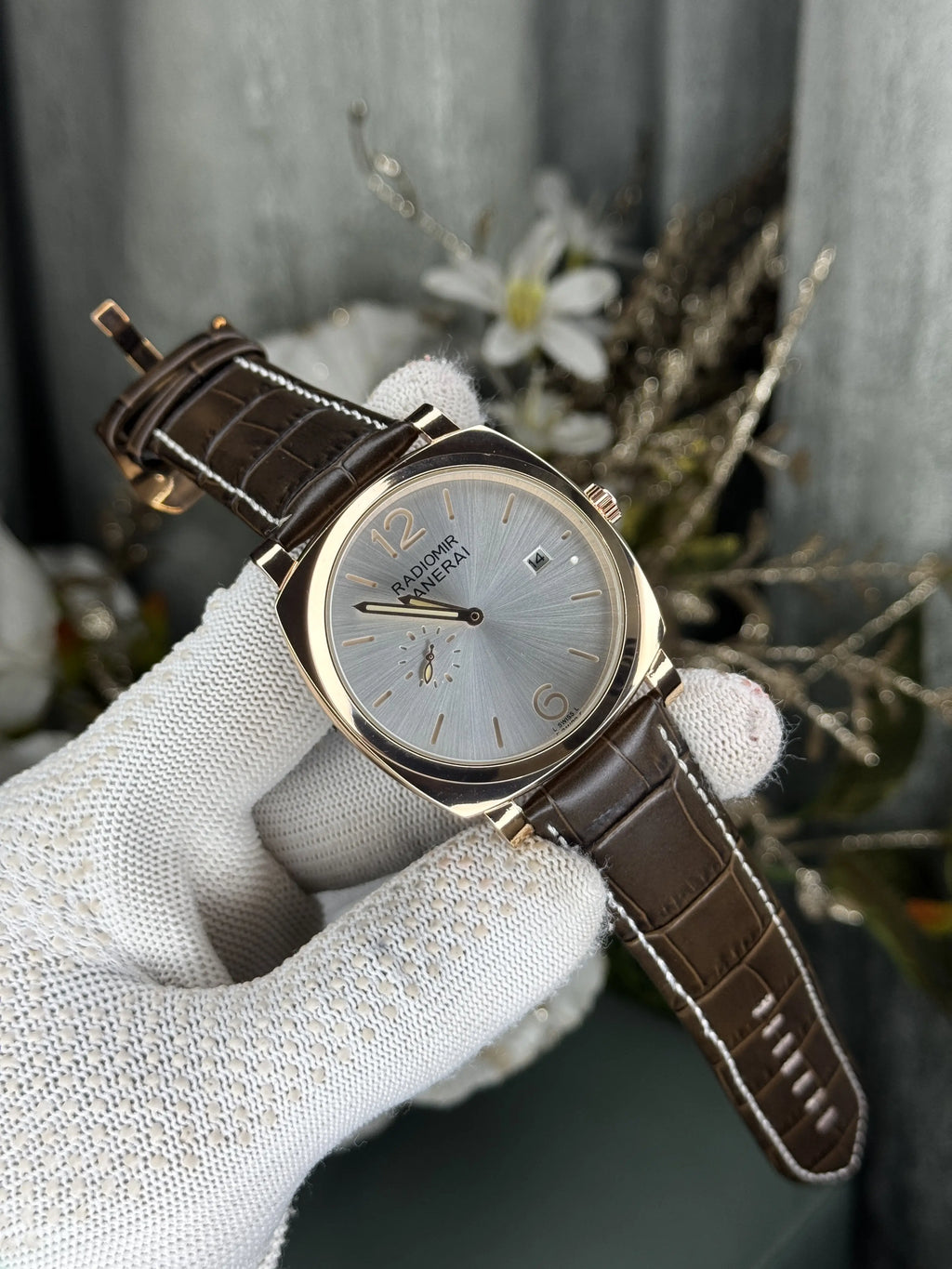 Panerai Radiomir Quaranta Brown White Premium Quartz Watch