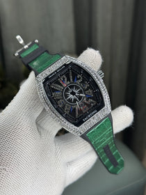 Frank Muller Yachting Silver Green Premium Watch