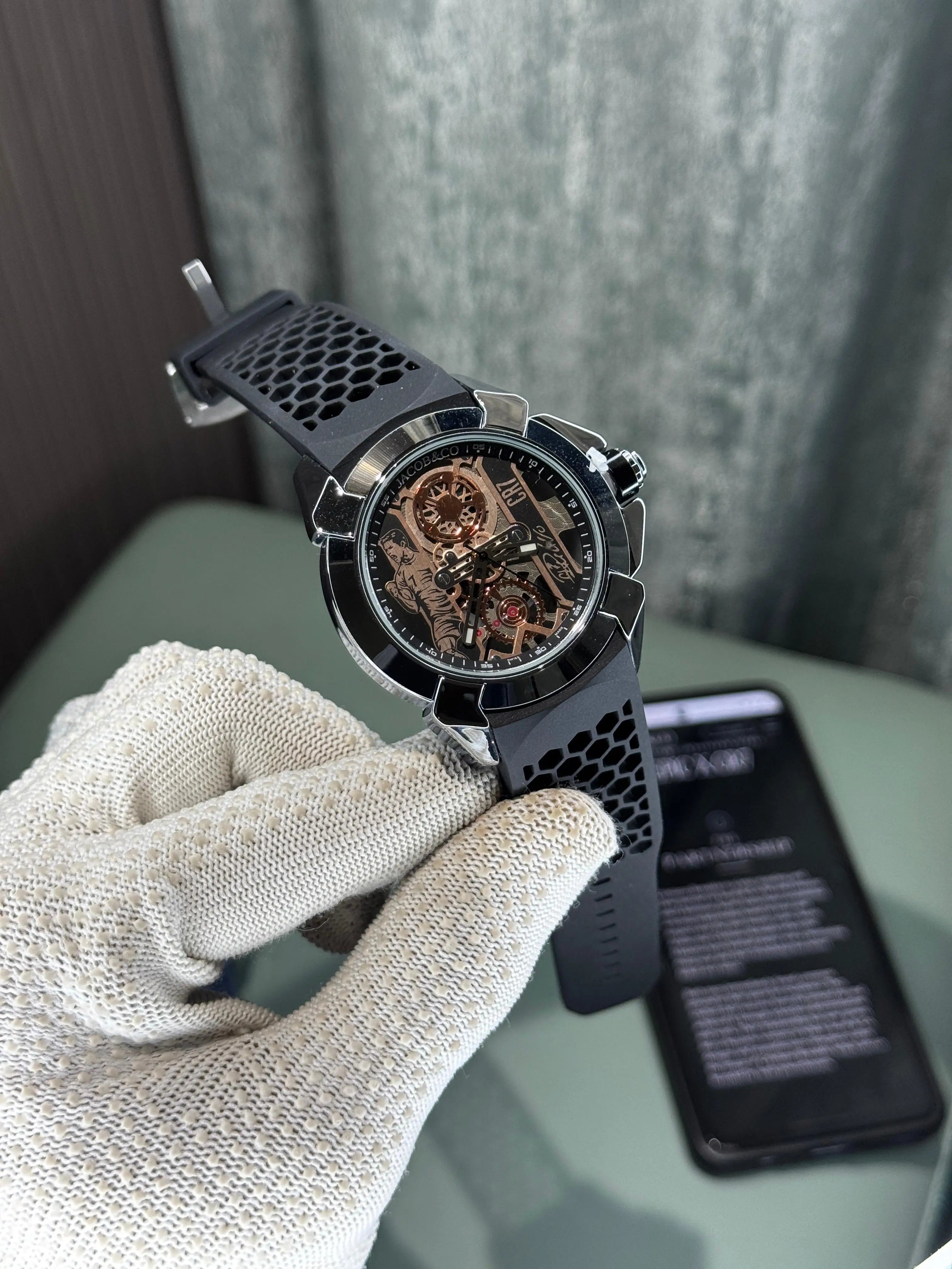 Jacob&Co. Epic-X Cr7 Silver Black Premium Quartz Watch Secondary image