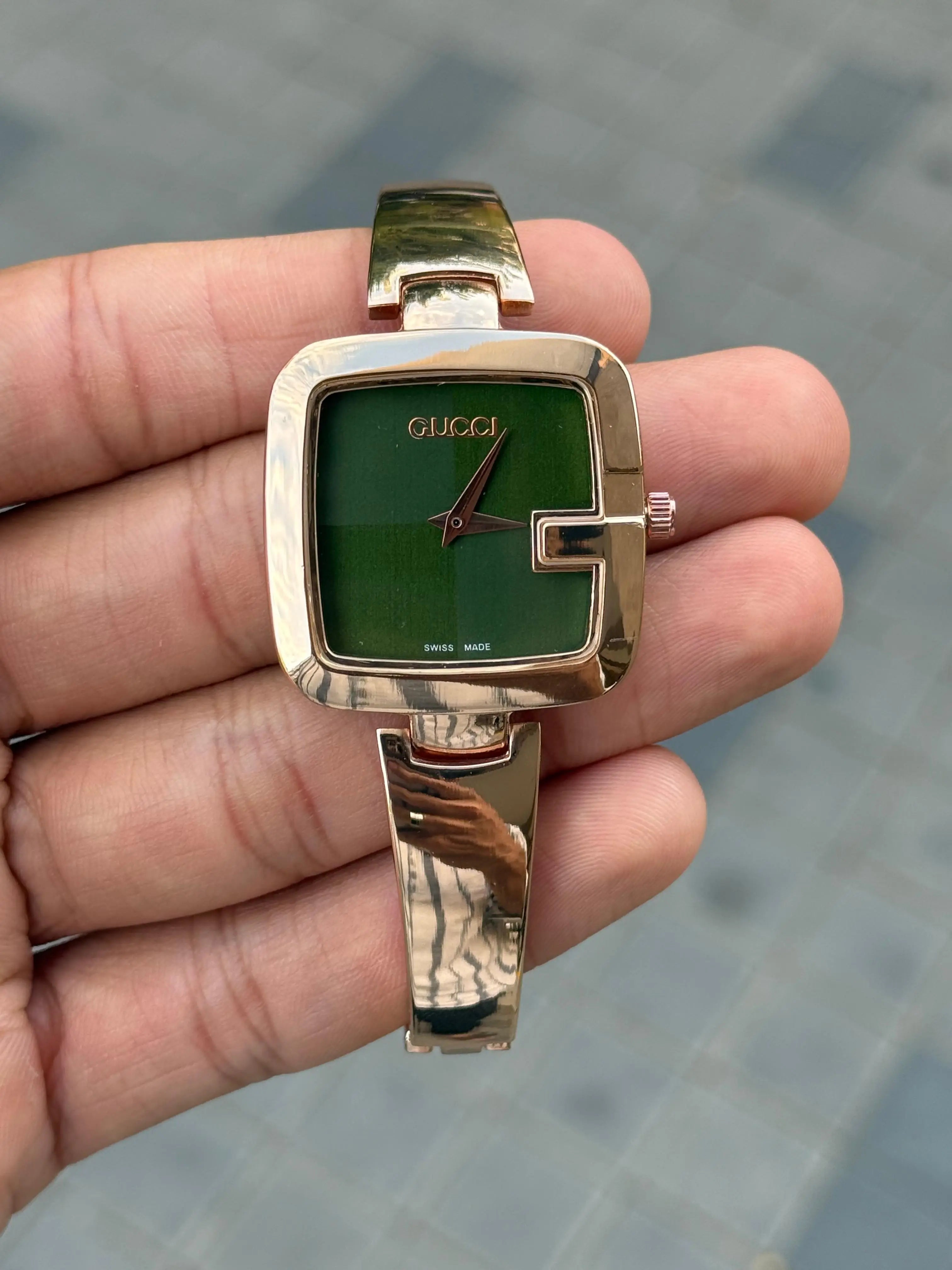 Gucc_i Square Women's Rose Green