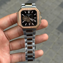Patek Phillep e Nautilus Automatic Square Half Open Two Tone Black Dial