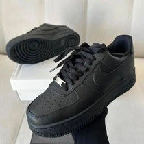 Nik e Airforce 1 Short Leather Black Women With Bustbag Bill Fixx Only